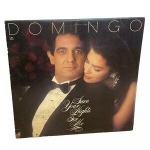 Placido Domingo Save Your Nights For Me (Vinyl, 1985) CBS FM 39866 VG+ LP Record
